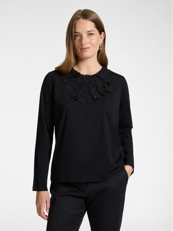 Elena Mirò Elena Mirò T-shirt G044Z000695N033 Nero Slim Fit