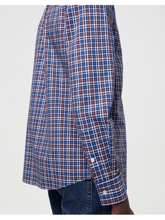 Wrangler Wrangler Koszula 1 PKT POPLIN SHIRT Kolorowy Regular Fit
