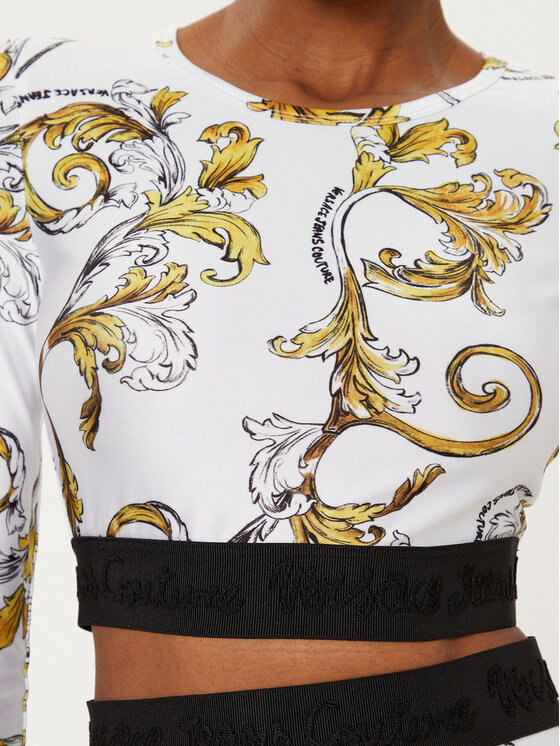 Versace Jeans Couture Versace Jeans Couture Bluză 78HAH218 Alb Slim Fit