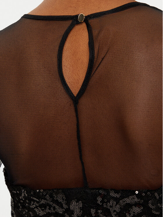 Rinascimento Rinascimento Blúz CFC0019767002 Fekete Regular Fit