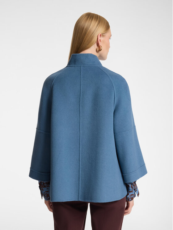 Elena Mirò Elena Mirò Cappotto invernale 8005Z000033N0B4 Turchese Boxy Fit