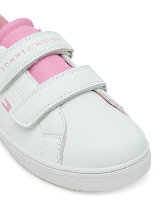 Tommy Hilfiger Tommy Hilfiger Сникърси Low Cut Velcro Sneaker T1A9-33965-1355 S Бял