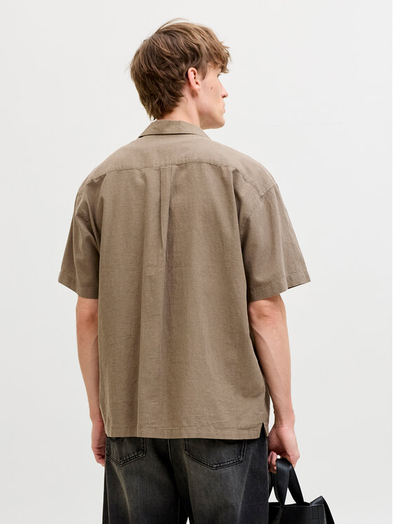 Jack & Jones Jack & Jones Koszula Summer 12289191 Brązowy Relaxed Fit