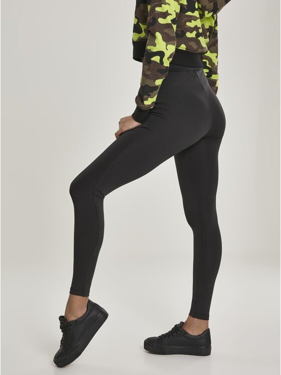 Legginsy Urban Classics, Rozmiar 5XL, Czarne, Legginsy Sportowe Z Wysokim Stanem Urban Classics TB2859 Czarne 5XL