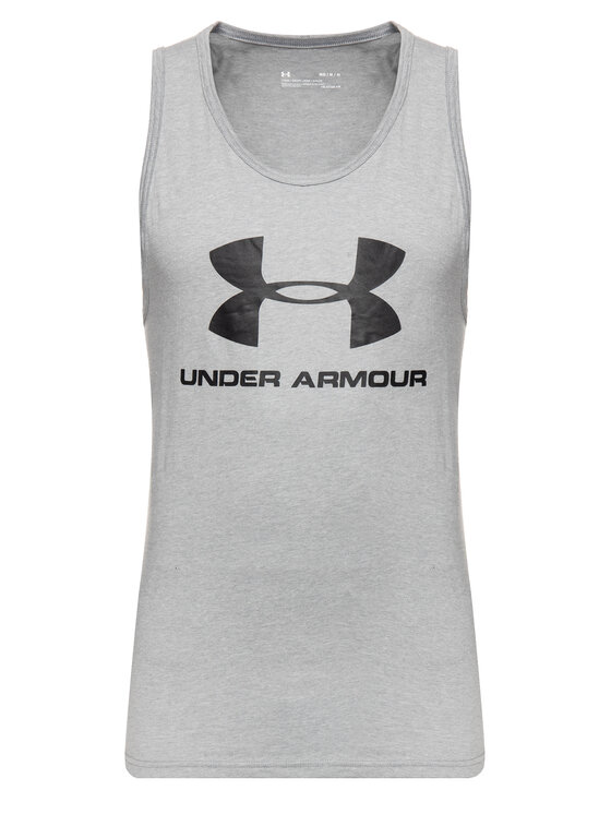 Under Armour Under Armour Tank top UA Sportstyle Logo 1329589 Szary Regular Fit