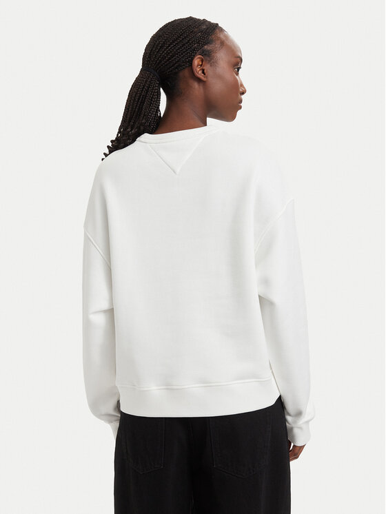 Tommy Jeans Tommy Jeans Džemperis ar kapuci DW0DW17325 Balts Boxy Fit