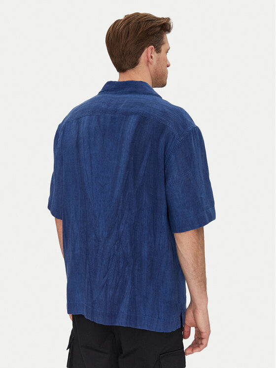 Gant Gant Koszula 3250062 Niebieski Relaxed Fit