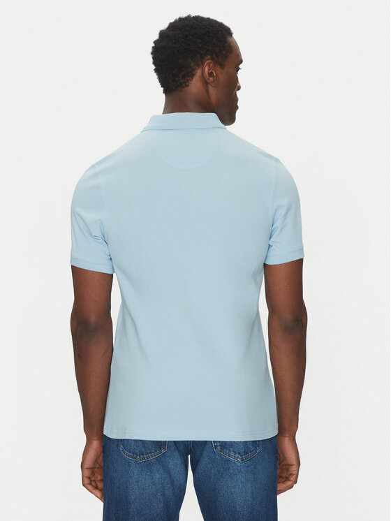 Barbour Barbour Polo Original Sports MML0358BL32 Błękitny Tailored Fit