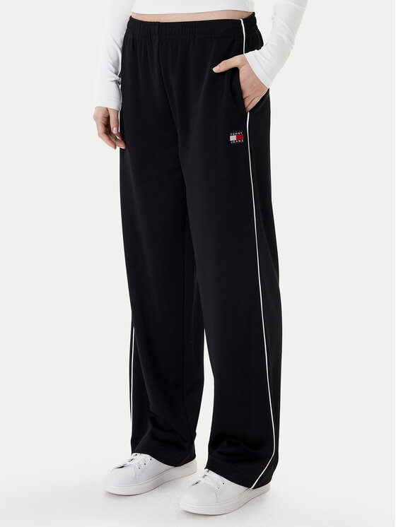 Tommy Jeans Pantaloni trening Archive DW0DW22633 Negru Regular Fit
