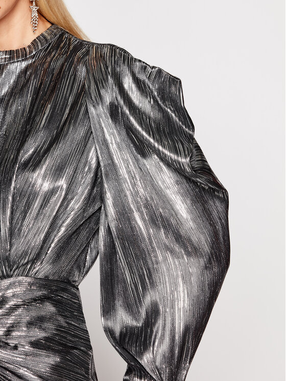 IRO IRO Kokteilinė suknelė Odell AN904 Sidabrinė Regular Fit