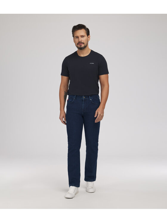 Lee Cooper Lee Cooper Jeansy JEANS M LC118 3205 BLUE BLACK Niebieski Regular Fit