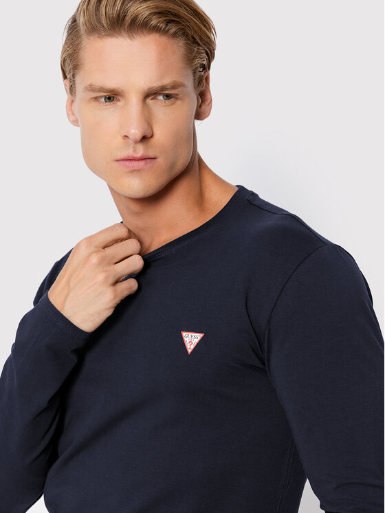 Longsleeve M2YI28 J1311 Blu scuro Super Slim Fit