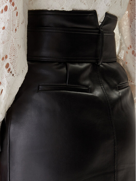 Morgan Morgan Rock aus Kunstleder 242-JADY Schwarz Regular Fit