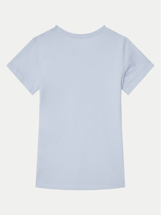 Guess Guess Tricou J73I56 K8HM0 Albastru celest Regular Fit