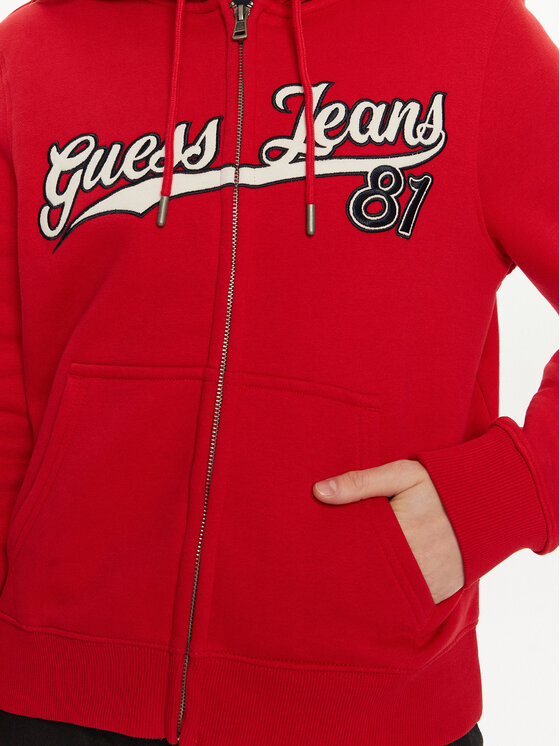 Guess Jeans Guess Jeans Felpa W4BQ03 KC811 Rosso Regular Fit