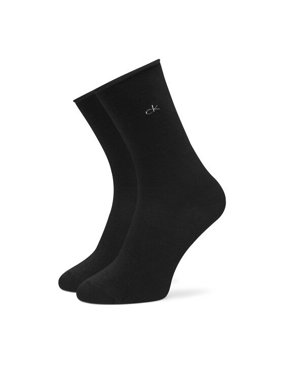 Calvin Klein Calvin Klein Комплект 3 чифта дълги чорапи дамски 701234368 Сив
