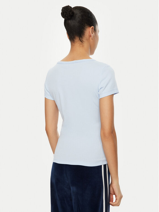 Tommy Jeans Tommy Jeans T-shirt Essential DW0DW17385 Celeste Slim Fit