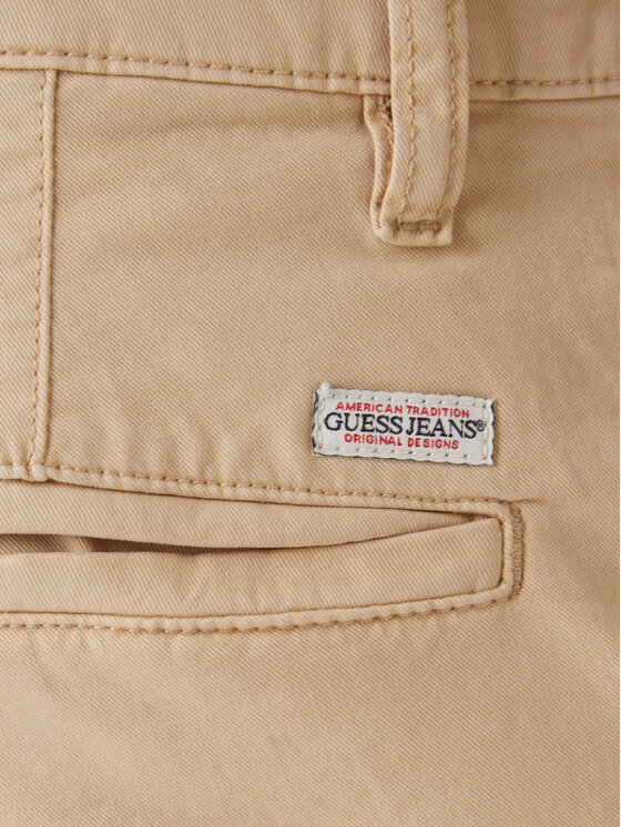 Guess Jeans Guess Jeans Chino nohavice M4YB33 WGB5A Béžová Regular Fit