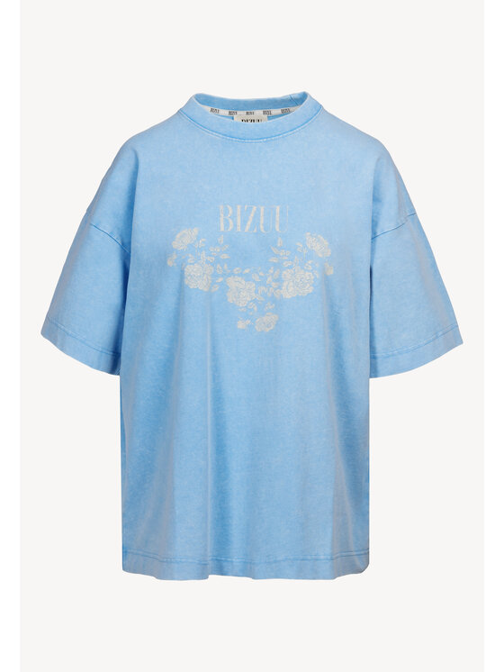 BIZUU BIZUU T-Shirt PAPLYS Modrá Standard Fit