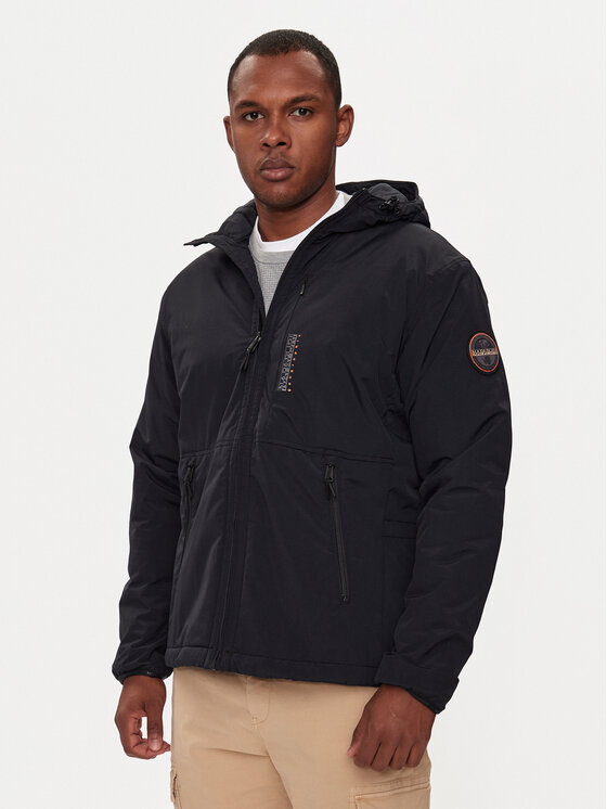 Napapijri Napapijri Prijelazna jakna A-Tundra NP0A4I1N Crna Regular Fit