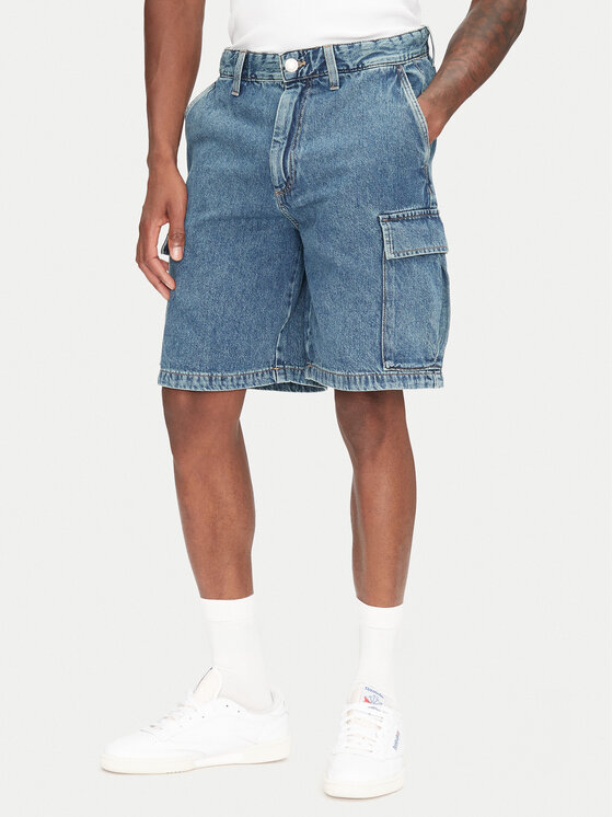 Jack & Jones Jack & Jones Džínové šortky Bill 12272557 Modrá Relaxed Fit