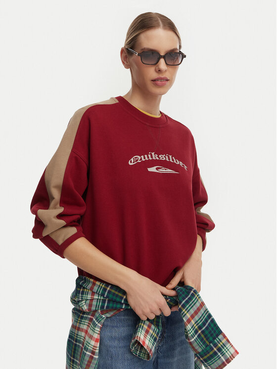 Quiksilver Quiksilver Μπλούζα Mercury Block EQWFT03202 Κόκκινο Boxy Fit