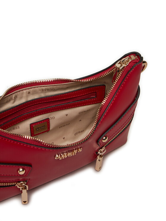 Mini Schultertasche Rote Tasche Guess GUESS Eco Rianee Mini