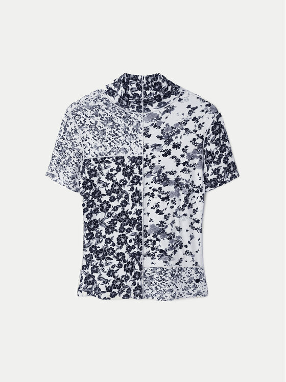 Desigual Desigual Blúzka Patchy 24WWTK99 Čierna Slim Fit