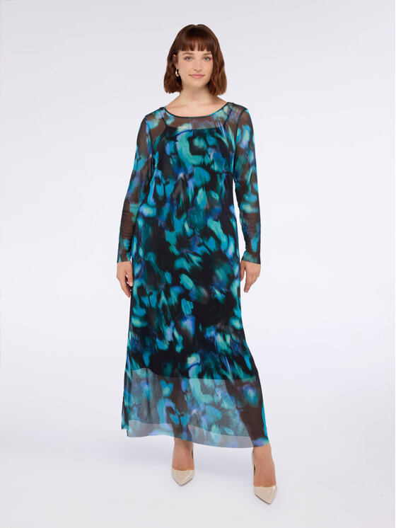 Fiorella Rubino Fiorella Rubino Vestito elegante 7948L001151N0Z4 Turchese A-Line Fit