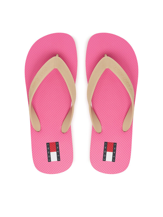 Tommy Jeans Tommy Jeans Zehentrenner Logo Summer Sandal EN0EN02979 Beige