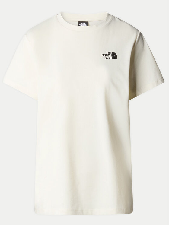 The North Face The North Face T-Shirt Redbox NF0A87NK Écru Relaxed Fit
