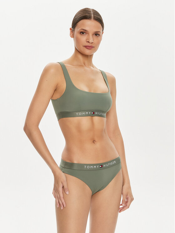 Tommy Hilfiger Tommy Hilfiger Vrchní část bikin UW0UW04108 Zelená