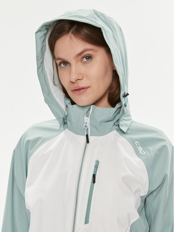 CMP CMP Kurtka przeciwdeszczowa 34Z5116 Biały Regular Fit