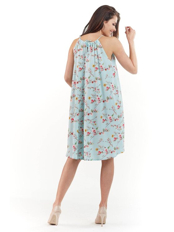 Infinite You Infinite You Sukienka letnia M175 Niebieski Basic Fit