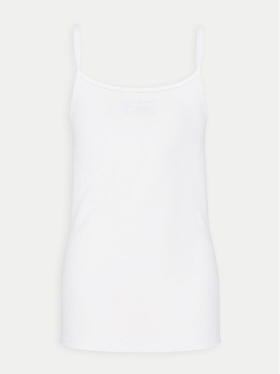 Triumph Triumph Top Feel Of Cotton 10224994 Biały Slim Fit