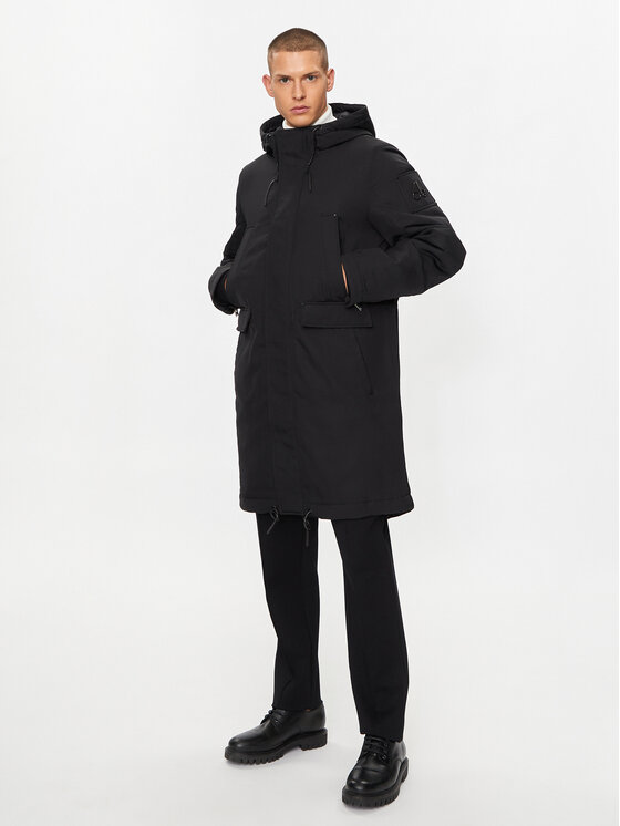 Moose Knuckles Moose Knuckles Parka Garson M33MP244 Czarny Regular Fit