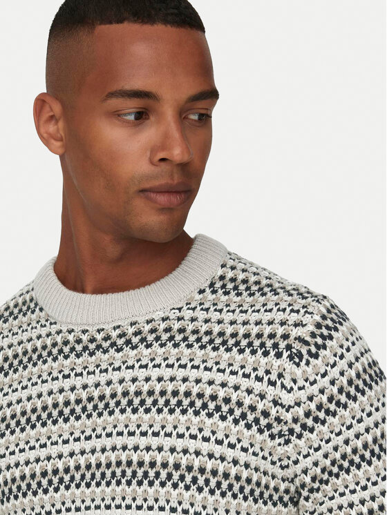 Only & Sons Only & Sons Πουλόβερ Musa 22027268 Μπεζ Regular Fit