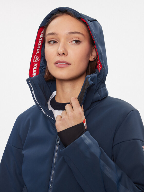 Rossignol Veste de ski W Softshell Flat Jkt RLLWJ15 Bleu marine Regular Fit