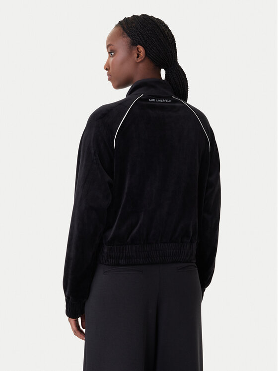 KARL LAGERFELD KARL LAGERFELD Mikina B1W20029 Čierna Regular Fit