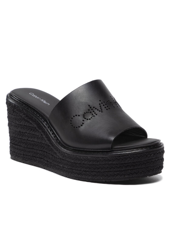Espadrillas Wedge Mule 50 Perf HW0HW00820 Nero