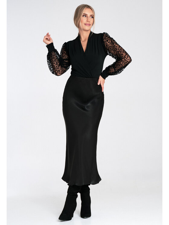 FIGL FIGL Body M1082 Czarny Fitted Fit