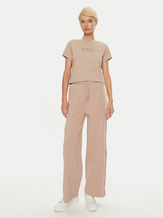 BOSS Boss Тишърт 50527303 Бежов Relaxed Fit