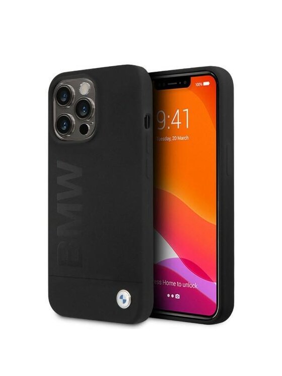 Etui na telefon BMW Motorsport, Czarne, iPhone 13 Pro