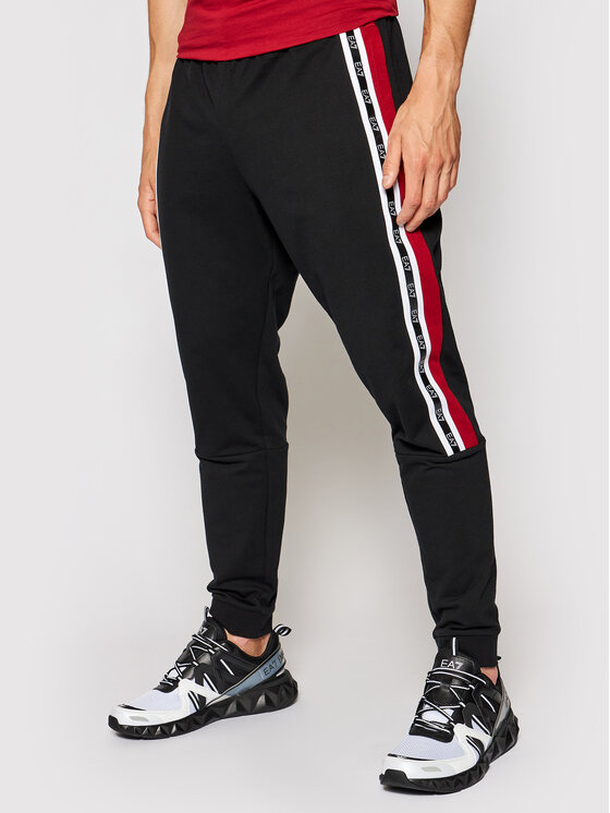 EA7 Emporio Armani Спортивні штани 6KPP65 PJ05Z 1200 Чорний Regular Fit •  Modivo.ua
