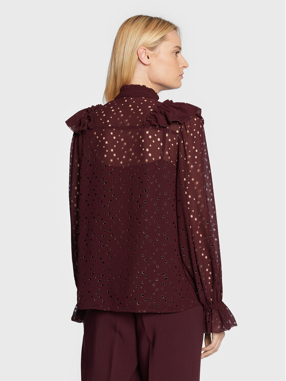 Camicia Angelonia Aliyha BBW3089 Bordeaux Regular