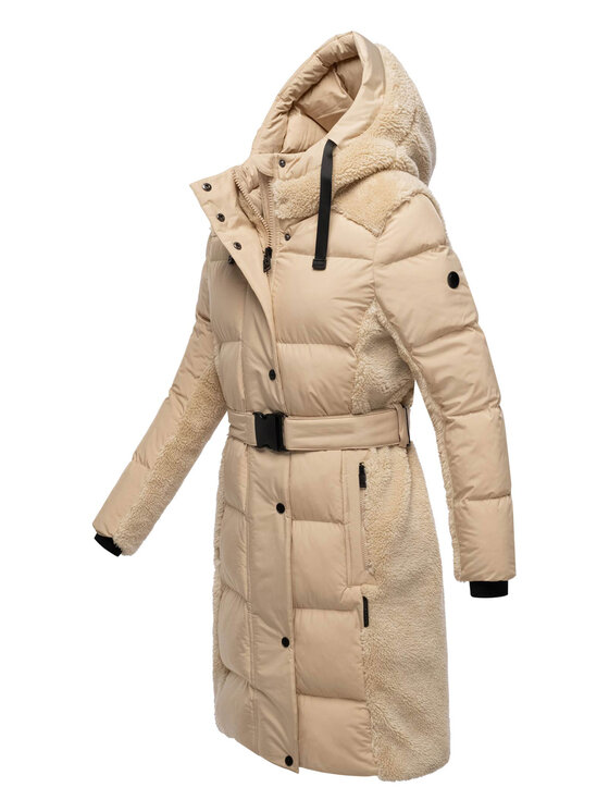 Navahoo Navahoo Kurtka zimowa Funkelteddy Beżowy Regular Fit