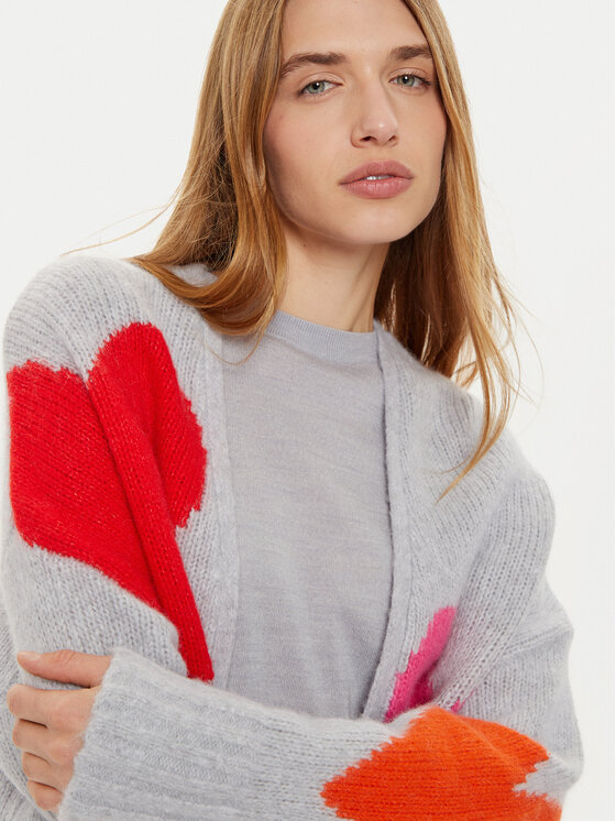 Frieda & Freddies Frieda & Freddies Pletena jopica 3329 Siva Relaxed Fit