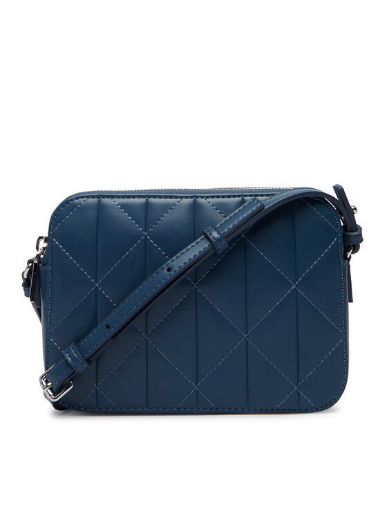 Calvin Klein Calvin Klein Kabelka Quilted Double Zip Camera Bag LV04F3328G Modrá