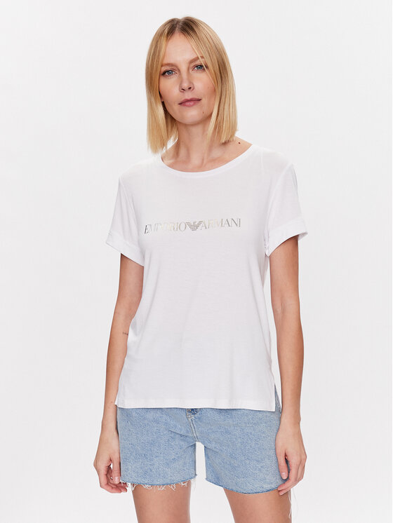 Emporio Armani Majica 262633 3R314 00010 Bela Regular Fit