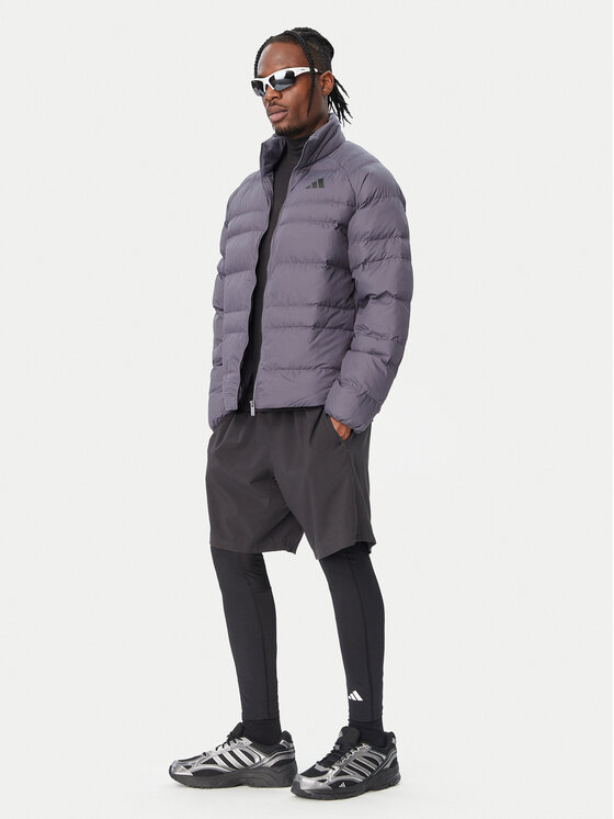 adidas Winterjacke Essentials Packable KS7700 Dunkelgrau Loose Fit